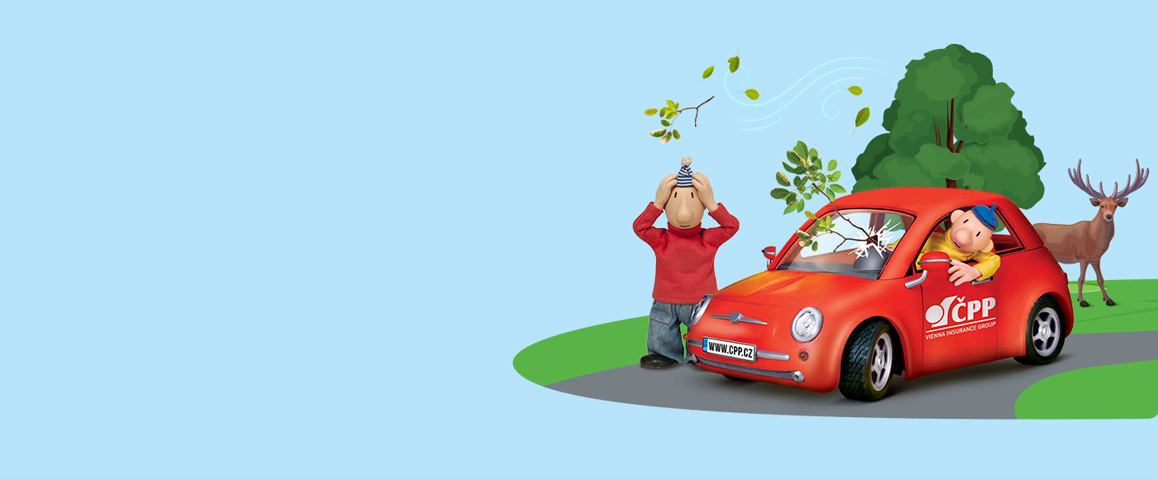 Banner na připojištění vozidel