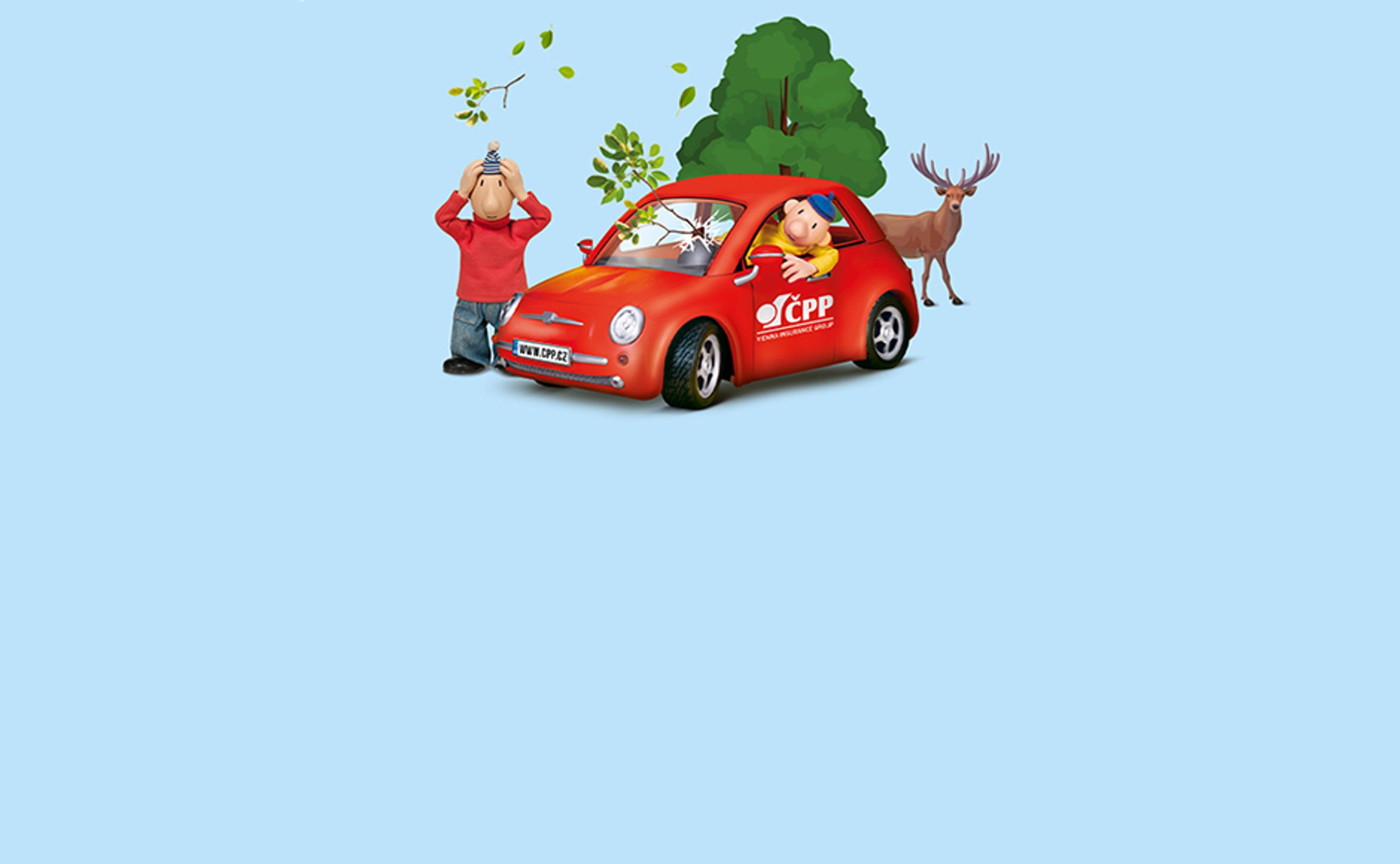 Mobilní banner na připojištění vozidel